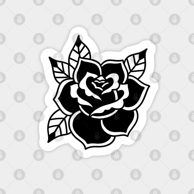 American Traditional Rose Sticker by allimarie0